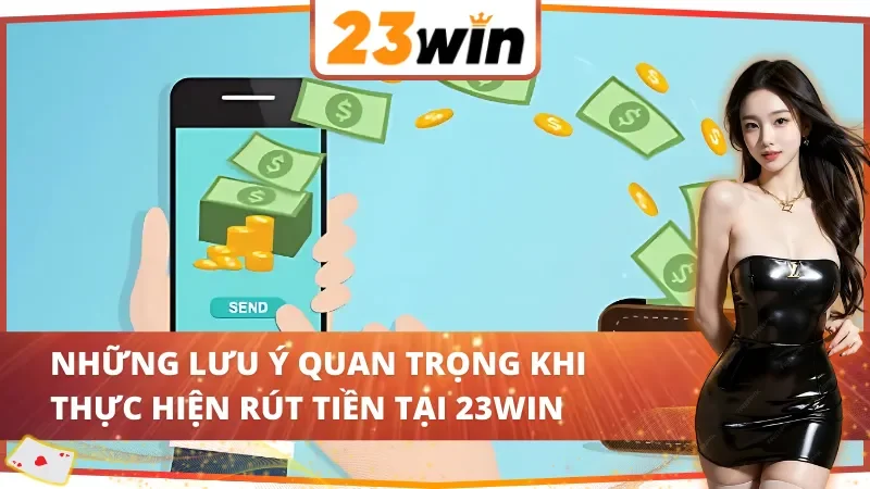 Cách rút tiền 23WIN cần lưu ý điều gì?